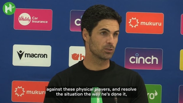 Arteta impressed with Saliba's Premier League debut